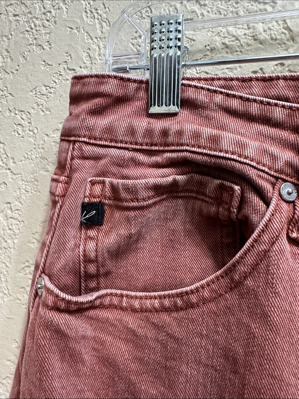 Kancan Wide Leg Jeans Women’s Size 15/31 Mauve Dusty Rose High Rise Denim - Picture 5 of 9